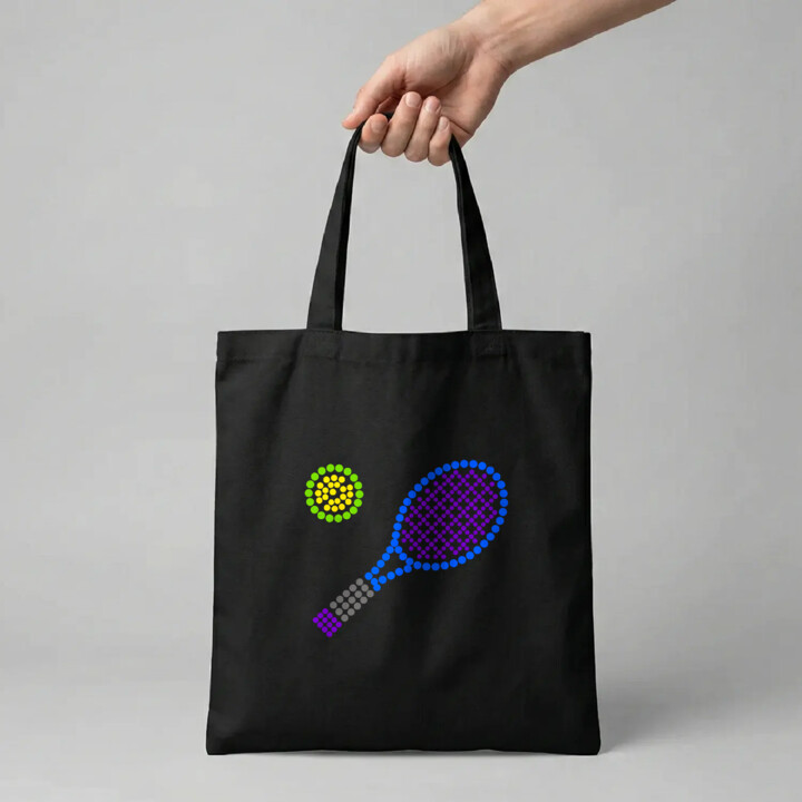 Tenis z kropek - dzień kropki - torba na prezent