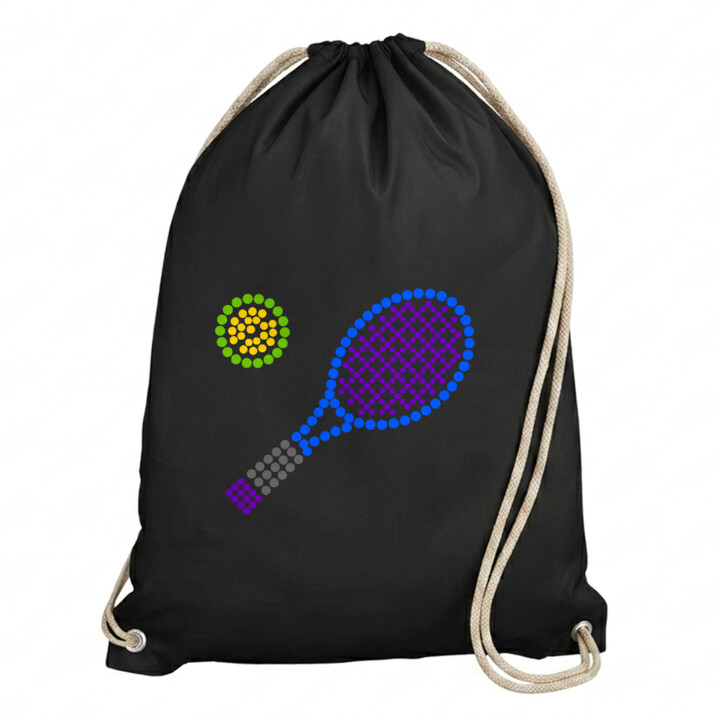 Tenis z kropek - dzień kropki - worko-plecak na prezent