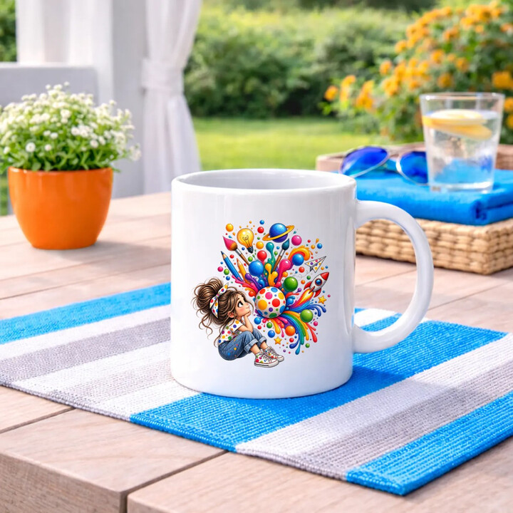 Marzenia z kropek - dzień kropki - kubek na prezent