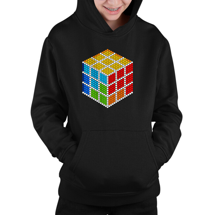 Kostka logiczna z kropek - dzień kropki - dziecięca bluza na prezent