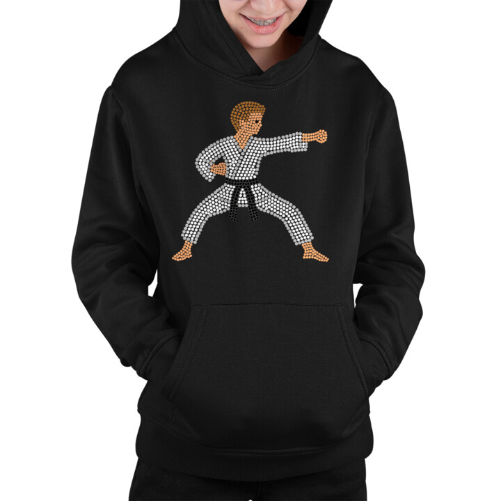 Karateka z kropek - dzień kropki - dziecięca bluza na prezent