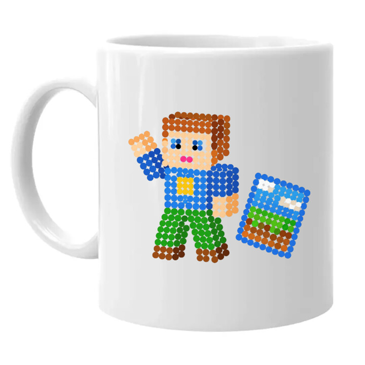 Klockowy gracz z kropek - dzień kropki - kubek na prezent - inspirowane Robloxem