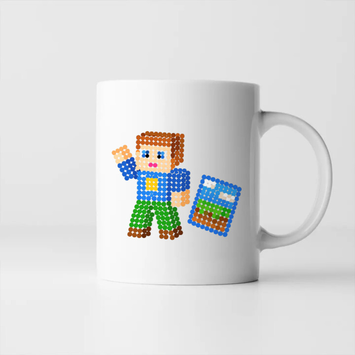 Klockowy gracz z kropek - dzień kropki - kubek na prezent - inspirowane Robloxem