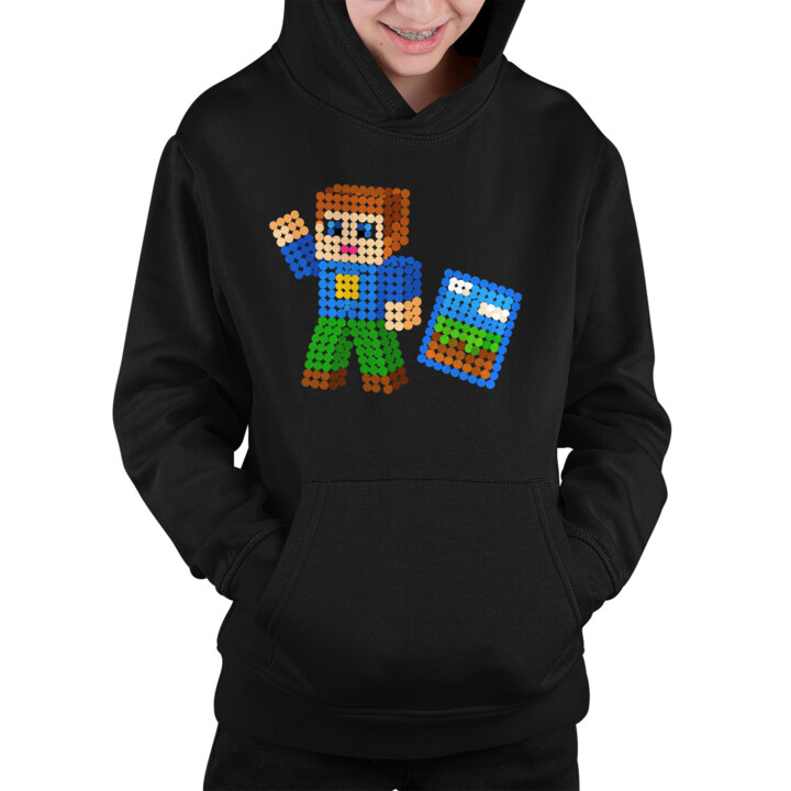 Klockowy gracz z kropek - dzień kropki - dziecięca bluza na prezent - inspirowane Robloxem