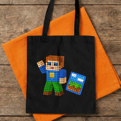 Klockowy gracz z kropek - dzień kropki - torba na prezent - inspirowane Robloxem