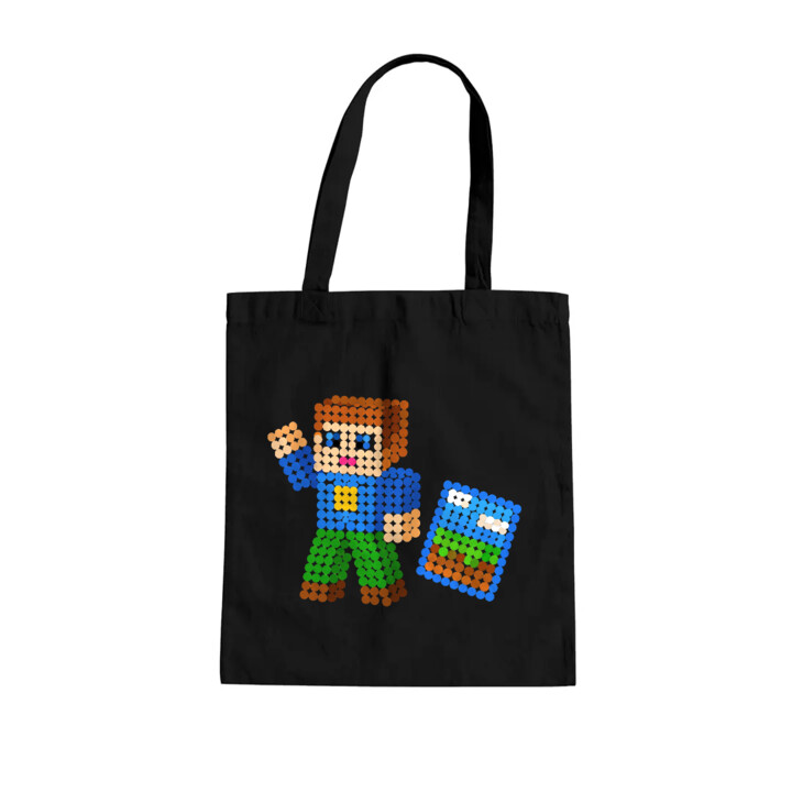 Klockowy gracz z kropek - dzień kropki - torba na prezent - inspirowane Robloxem