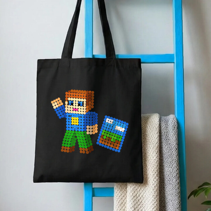 Klockowy gracz z kropek - dzień kropki - torba na prezent - inspirowane Robloxem