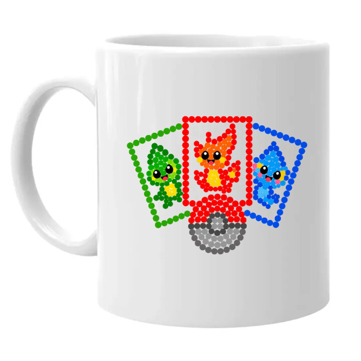 Karty kolekcjonerskie z kropek - dzień kropki - kubek na prezent - inspirowane Pokémonami