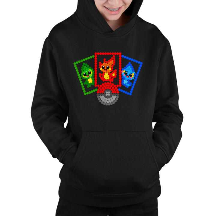 Karty kolekcjonerskie z kropek - dzień kropki - dziecięca bluza na prezent - inspirowane Pokémonami