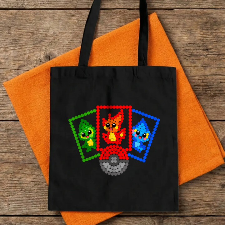 Karty kolekcjonerskie z kropek - dzień kropki - torba na prezent - inspirowane Pokémonami