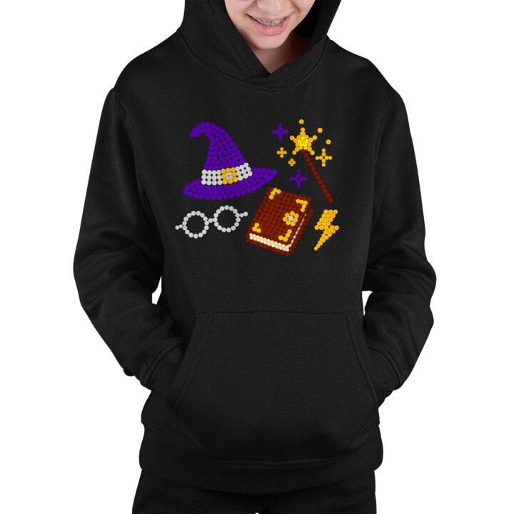 Magia i czary z kropek - dzień kropki - dziecięca bluza na prezent - inspirowane Harrym Potterem