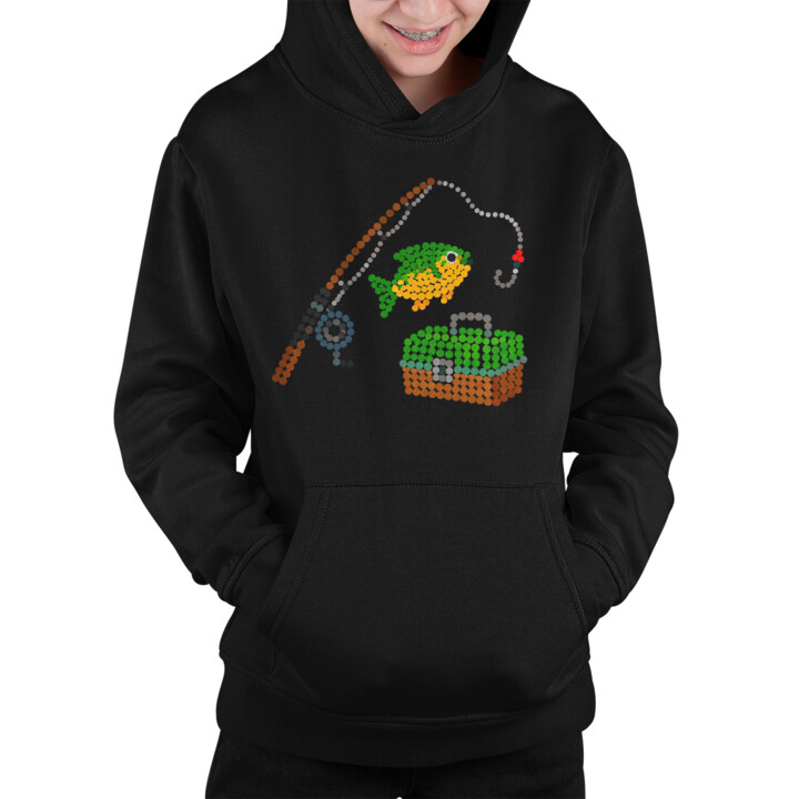 Wędkarstwo z kropek - dzień kropki - dziecięca bluza na prezent