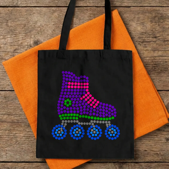 Rolki z kropek - dzień kropki - torba na prezent