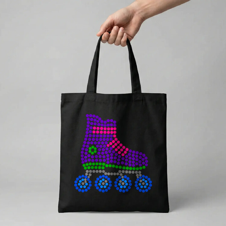 Rolki z kropek - dzień kropki - torba na prezent