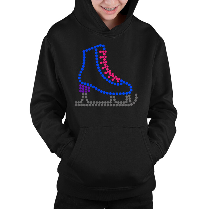 Łyżwy z kropek - dzień kropki - dziecięca bluza na prezent