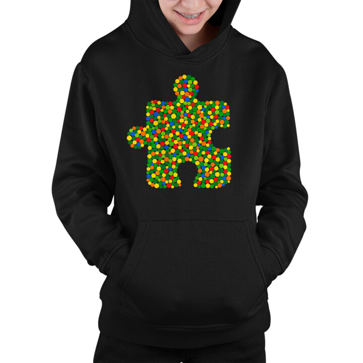 Puzzle z kropek - dzień kropki - dziecięca bluza na prezent