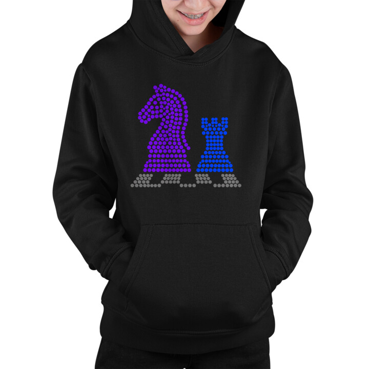 Szachy z kropek - dzień kropki - dziecięca bluza na prezent