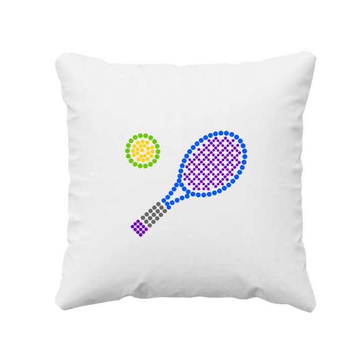 Tenis z kropek - dzień kropki - poduszka na prezent