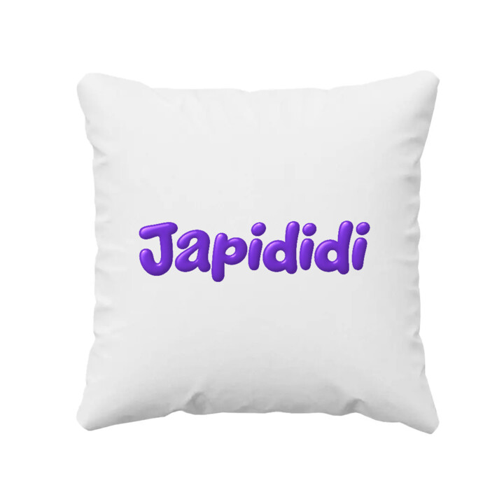 Poduszka Japididi - nadruk z modnym hasłem