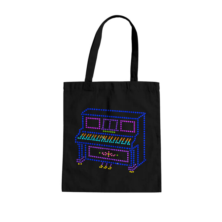 Pianino z kropek - dzień kropki - torba na prezent