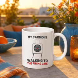 My cardio is walking to the firing line - kubek dla strzelca