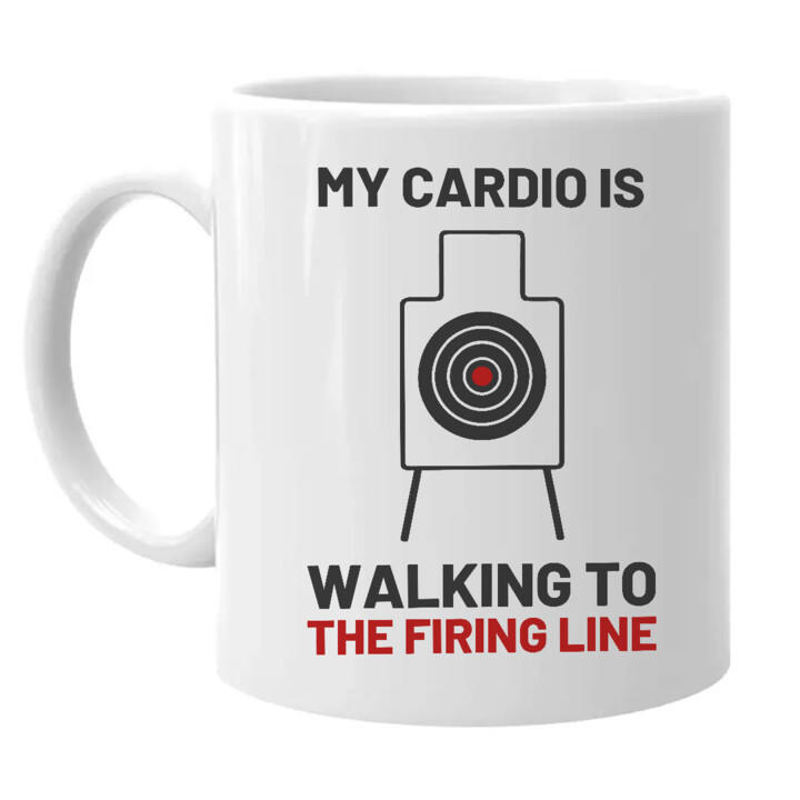 My cardio is walking to the firing line - kubek dla strzelca