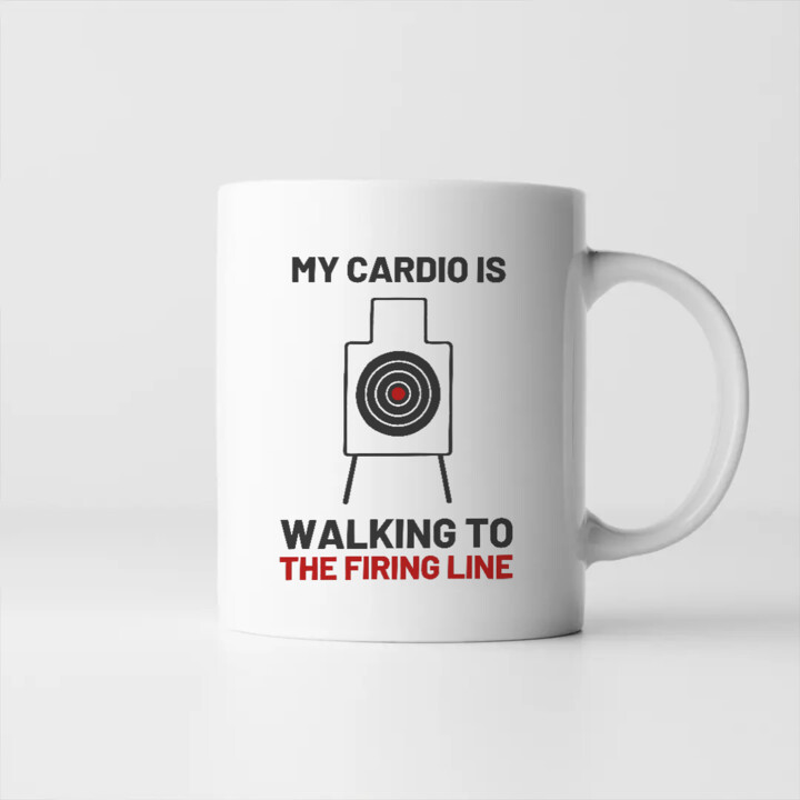 My cardio is walking to the firing line - kubek dla strzelca