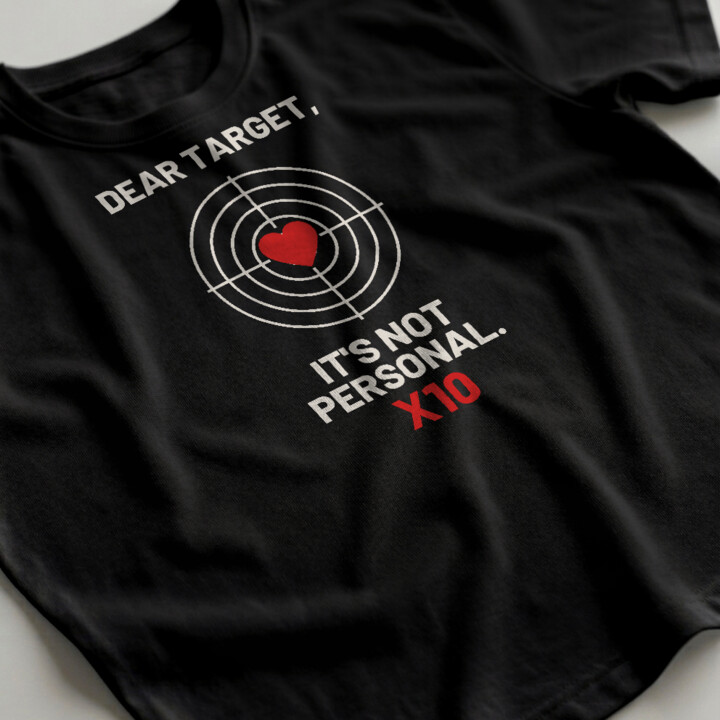 Dear target, it's not personal - męska koszulka dla strzelca