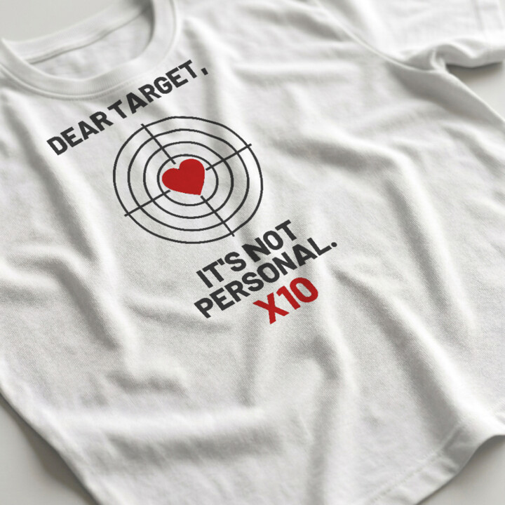 Dear target, it's not personal - męska koszulka dla strzelca