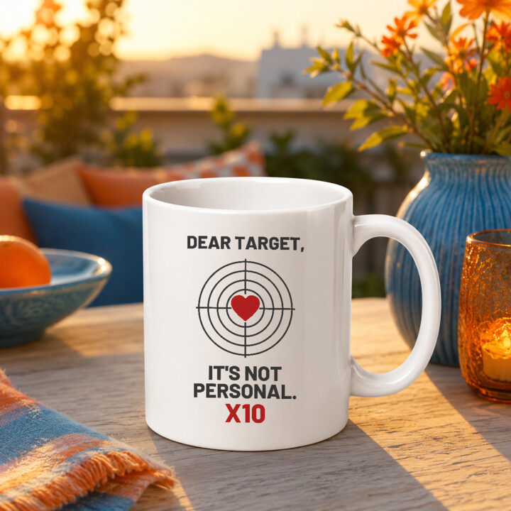 Dear target, it's not personal - kubek dla strzelca