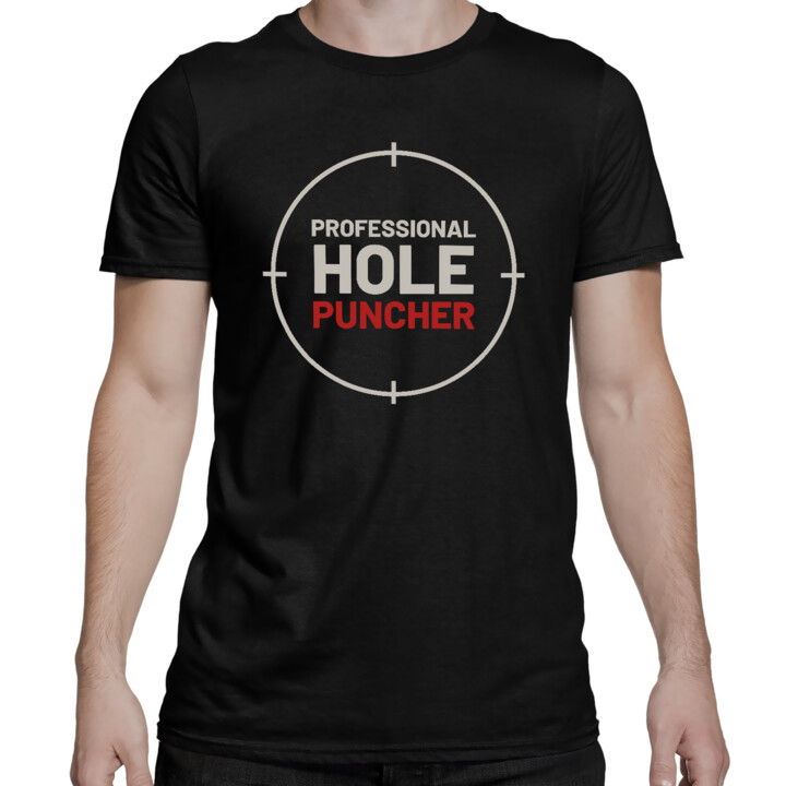 Professional hole puncher - męska koszulka dla strzelca