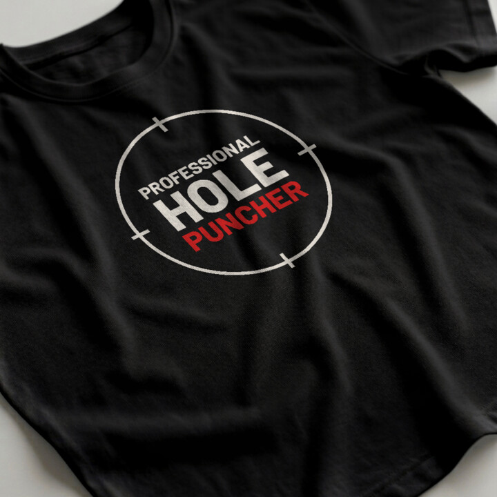 Professional hole puncher - męska koszulka dla strzelca