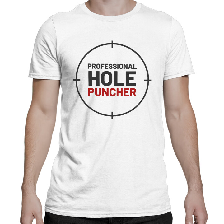Professional hole puncher - męska koszulka dla strzelca