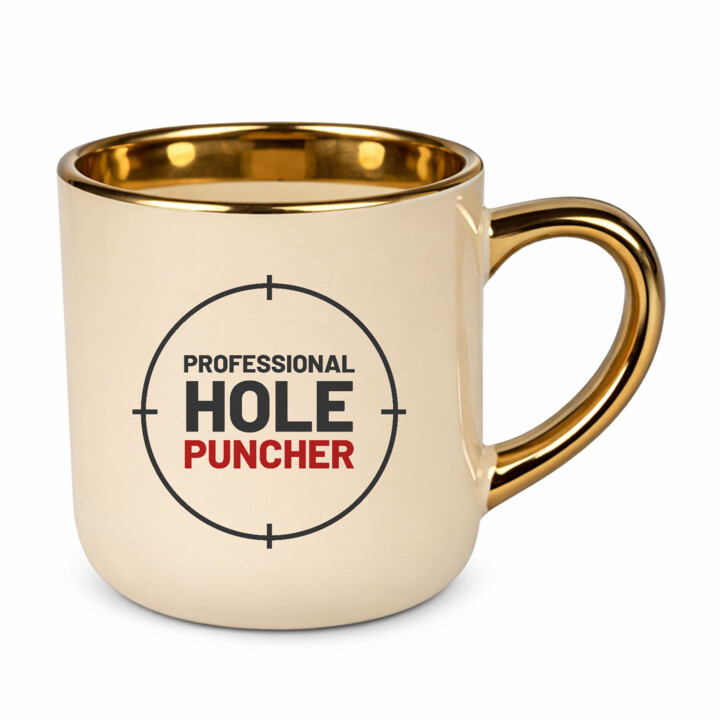 Professional hole puncher - kubek elegancki dla strzelca