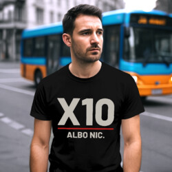 X10 albo nic - męska koszulka dla strzelca