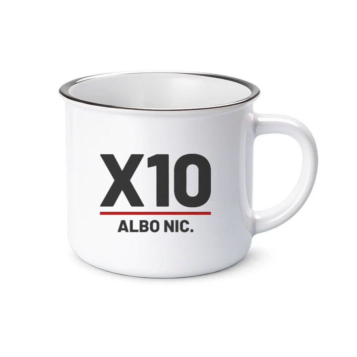 X10 albo nic - kubek emaliowany dla strzelca