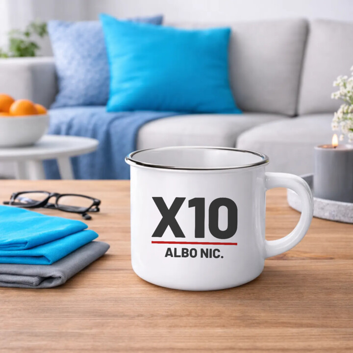 X10 albo nic - kubek emaliowany dla strzelca