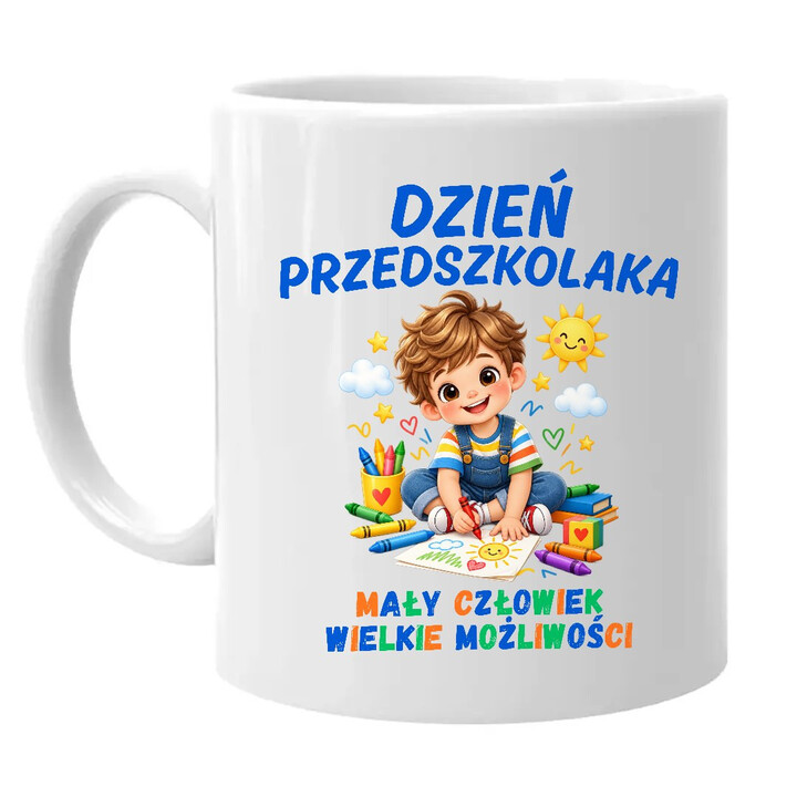 Mały człowiek wielkie możliwości - dzień przedszkolaka - kubek na prezent