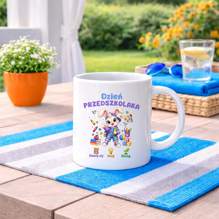 Bawię się uczę rosnę - dzień przedszkolaka - kubek na prezent