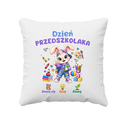 Bawię się uczę rosnę - dzień przedszkolaka - poduszka na prezent