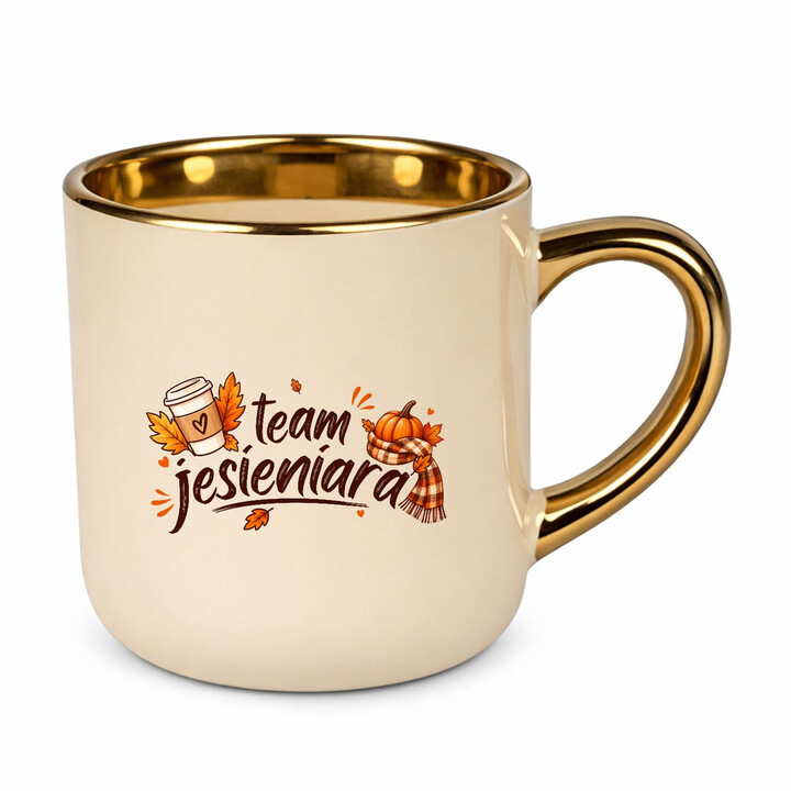 Team jesieniara - elegancki kubek na prezent