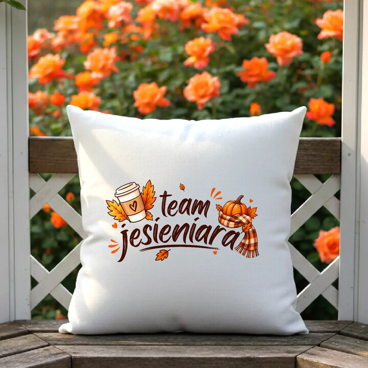Team jesieniara - poduszka na prezent