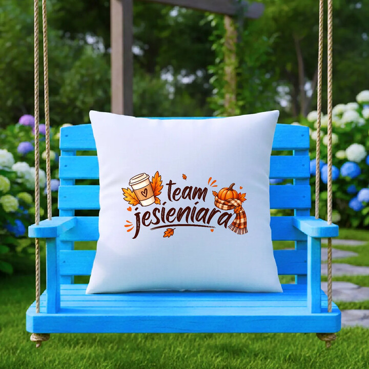 Team jesieniara - poduszka na prezent
