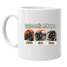 Zalecenia lekarza dla motocyklisty - kubek na prezent