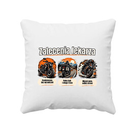 Zalecenia lekarza dla motocyklisty - poduszka na prezent