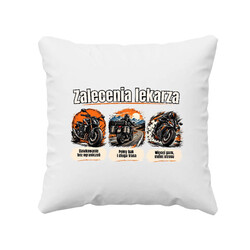 Zalecenia lekarza dla motocyklisty - poduszka na prezent