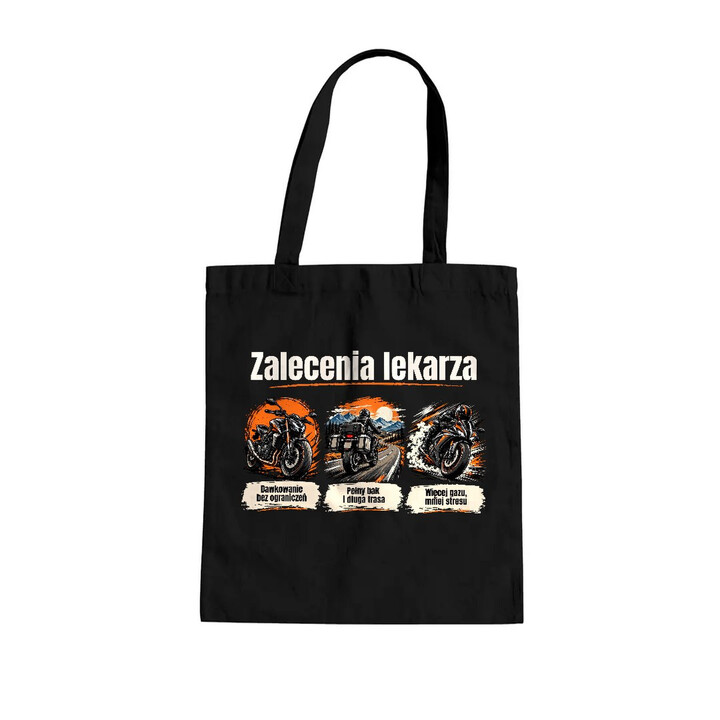 Zalecenia lekarza dla motocyklisty - torba na prezent