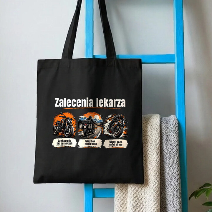 Zalecenia lekarza dla motocyklisty - torba na prezent