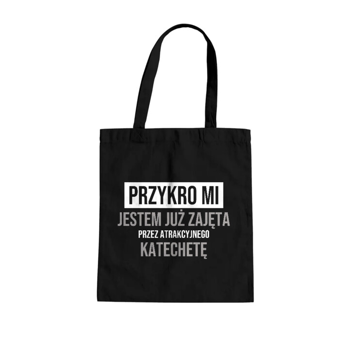 Przykro mi, jestem już zajęta przez atrakcyjnego katechetę - torba na prezent