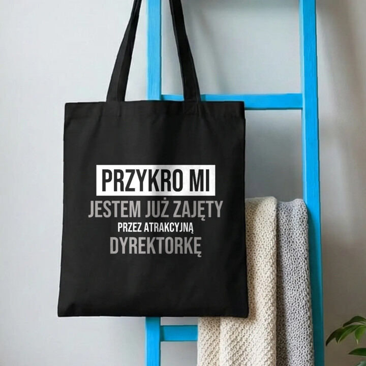 Przykro mi, jestem już zajęty przez atrakcyjną dyrektorkę - torba na prezent